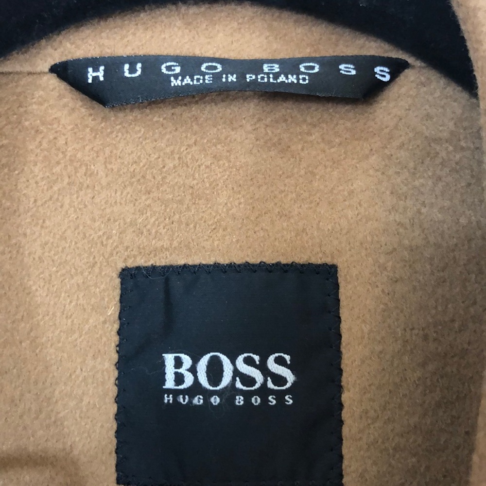 Hugo Boss Men’s Tan Virgin Wool & Cashmere Coat – Size 46R - Picture 3 of 8